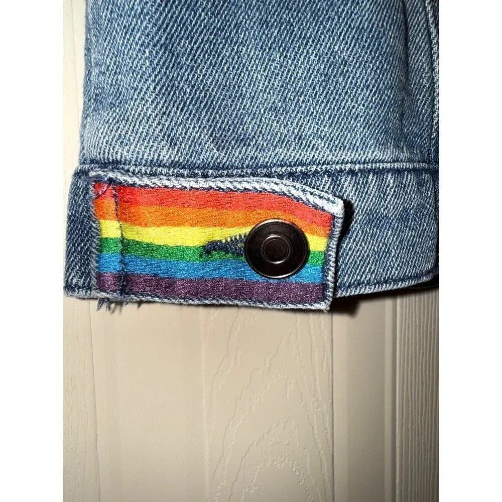 Marvel America Chavez Denim Jean Jacket Size‎ Large
